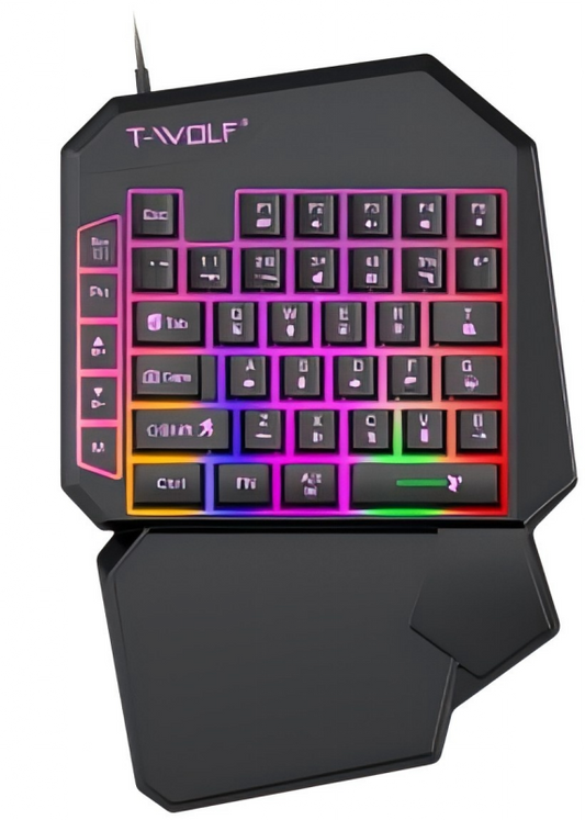 T19 One-Handed Gaming Keyboard – Compact, Comfortable, and Built for Gamers