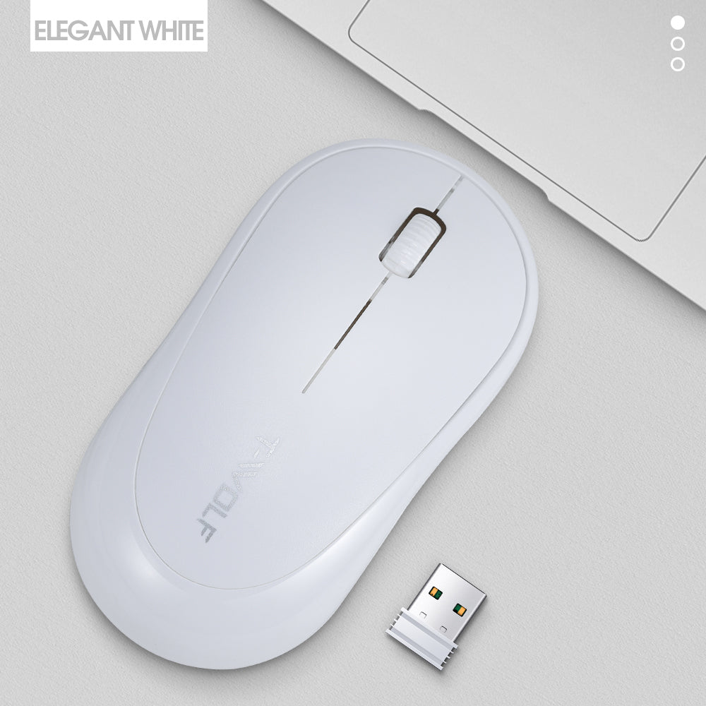 Q18 Wireless Office Mouse – 2.4G USB Receiver, 1000 DPI, Portable & Colorful Design